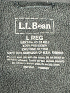 LL Bean Polartec Fleece Jacket Mens Gray Full Zip Pathfinder Havas Edge Sz Large