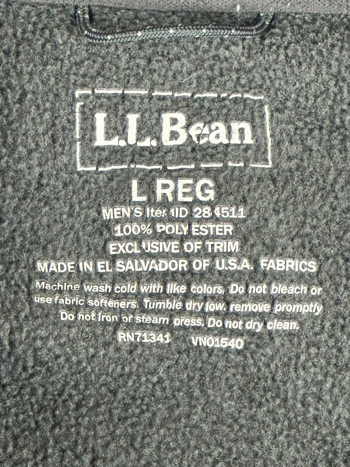 LL Bean Polartec Fleece Jacket Mens Gray Full Zip Pathfinder Havas Edge Sz Large