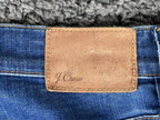 J.Crew Jeans Womens 27 Lookout High Rise Skinny Blue Distressed Hem