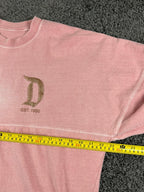 Disneyland Resort Spirit Jersey Womens Pink Gold Glitter Long Sleeve Sz Small