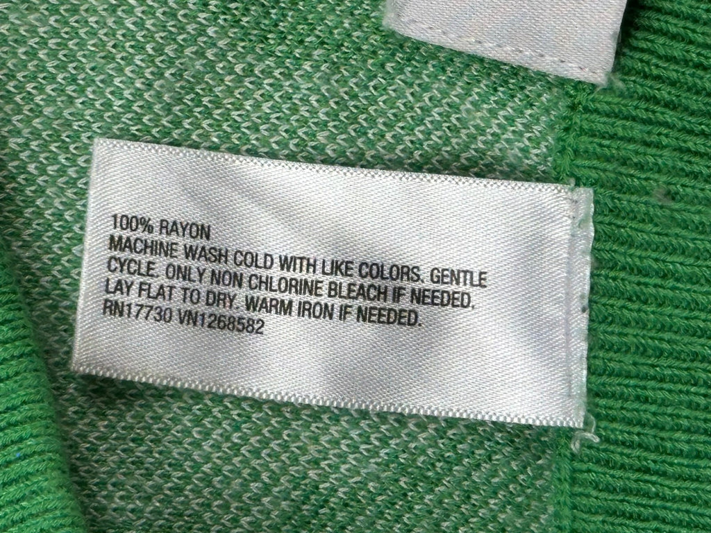 Diane von Furstenberg Womens M Green Ginkgo Sweater Knit Flare Pants