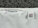 Athleta Womens XXS White Scoop Neck Tank Top Stretch Poplin Sleeveless Shirt