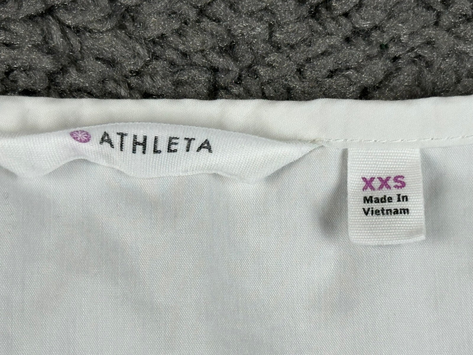 Athleta Womens XXS White Scoop Neck Tank Top Stretch Poplin Sleeveless Shirt