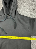 Vintage Hill Made in USA Black Pullover Hoodie Sweatshirt Mens Small Blank
