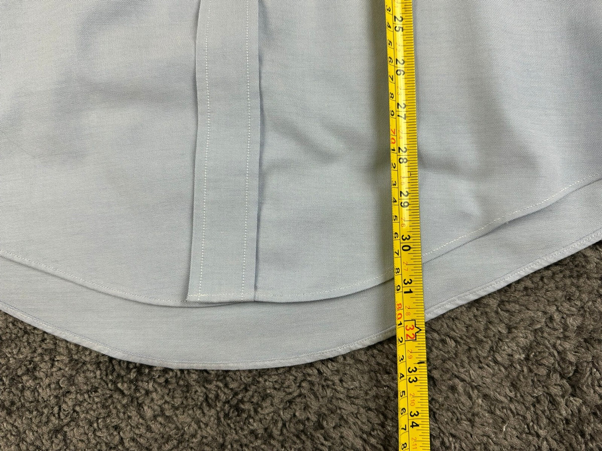 Brooks Brothers Mens XL Light Blue Slim Fit Non-Iron Original Polo Shirt