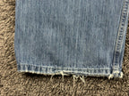 Hollister Low-Rise Super Baggy Jeans Womens Distressed Wide Leg Blue Y2K 10R W30