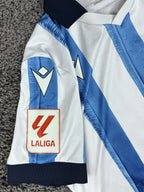 Macron Jersey Mens S Real Sociedad Home Soccer Shirt Blue White