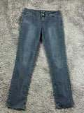 Blue Stitch Womens Jeans Size 11 Dark Wash Stretch Straight Leg Denim Pants