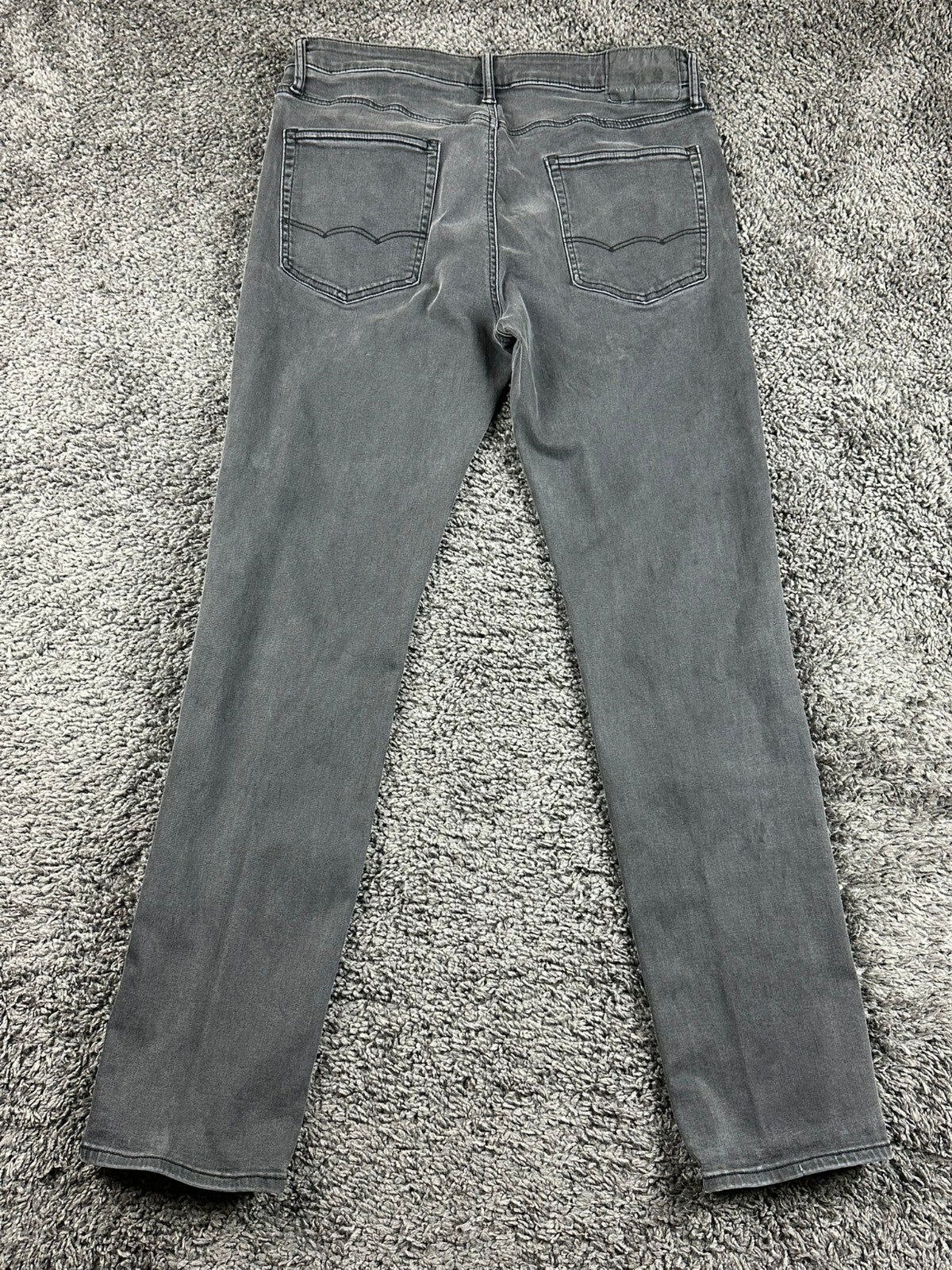 American Eagle Next Level Flex Jeans Mens Black Straight Stretch Denim Sz 34x34