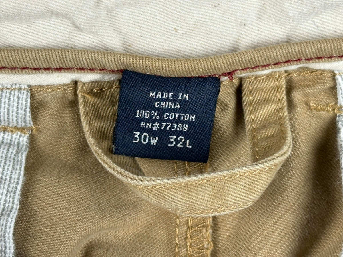 J.Crew Mens 30x32 Khaki Broken In Regular Fit Cotton Chino Casual Pants