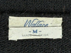 Wallace Madewell Womens Black Alpaca Wool Elbow Patch Cardigan Sweater Size M
