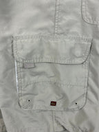 Vintage Quiksilver Cargo Shorts Men 41 Waist Tan Drawstring Y2K Sz L
