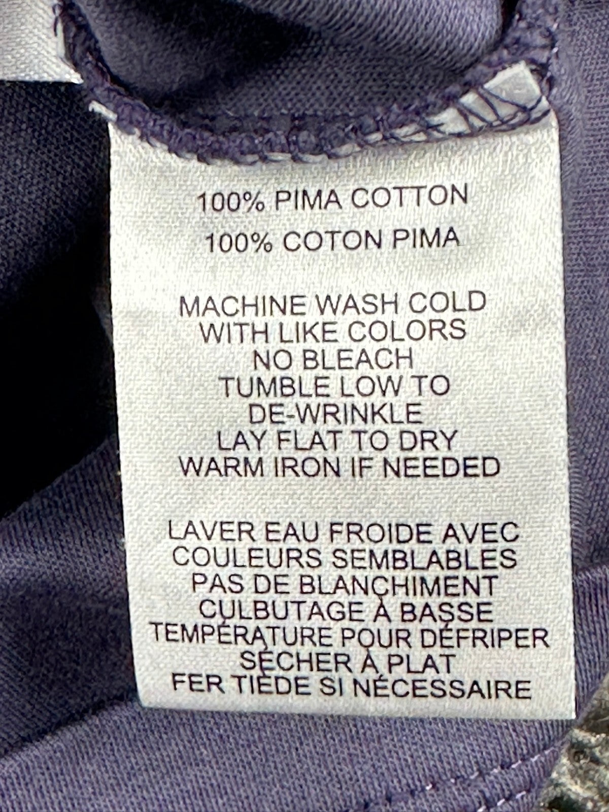 Robert Barakett Mens M Majestic Purple The Barakett Tee Pima Cotton T-Shirt