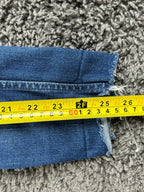 Madewell 9" High Rise Skinny Jeans Blue Raw Hem Denim Stretch Womens Sz 25