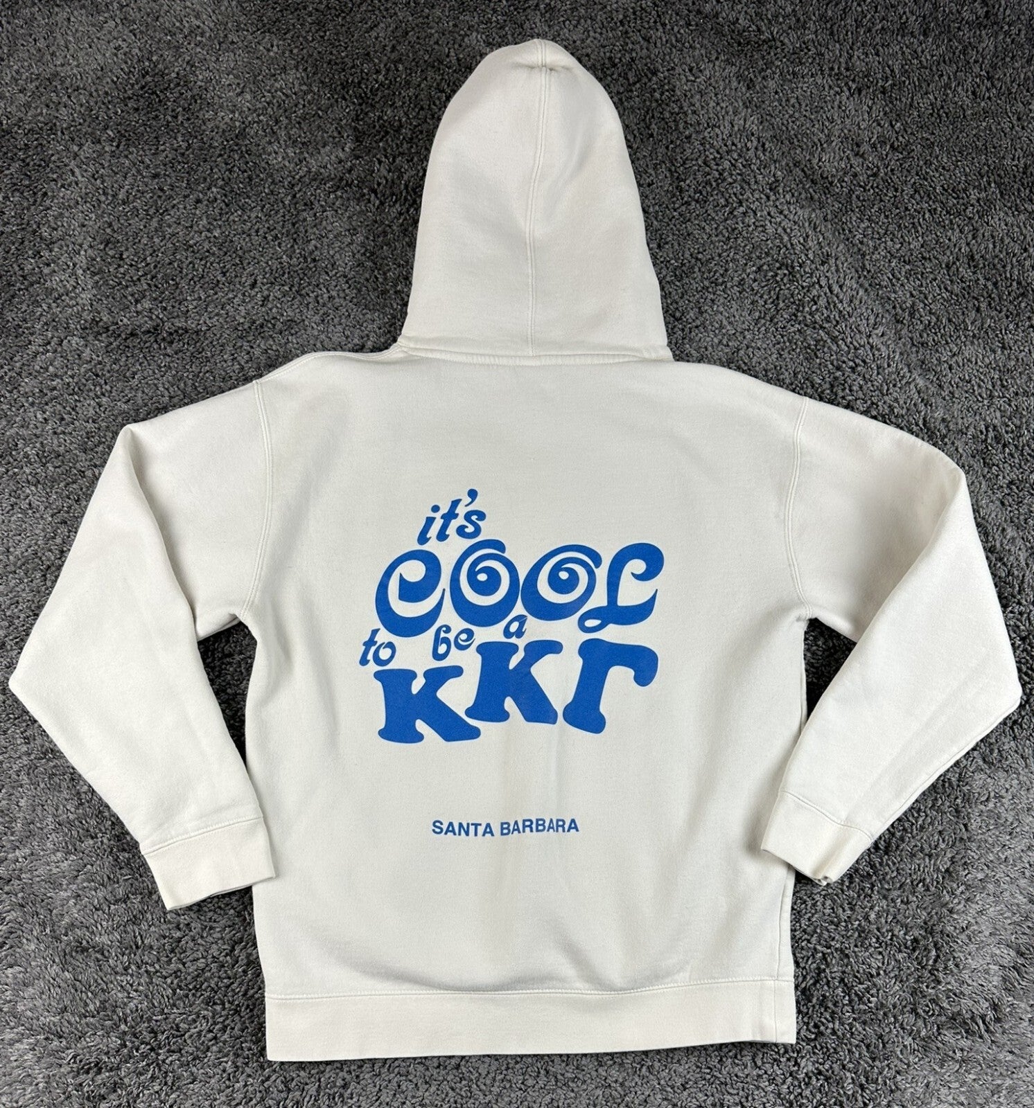 UCSB Kappa Kappa Gamma Hoodie KKG Santa Barbara Sorority Sweatshirt Fleece Sz S