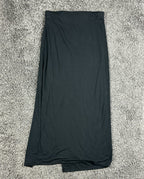 Z Supply Skirt Womens XS Black Side Slit Draped Midi Maxi Rayon Stretch