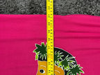 Teihotu Creations Bora Bora Pareo Sarong Pink Tahiti Rayon Handmade 67x21