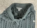 Rocawear Carlton Cable Knit Joggers Mens L Black Striped Sweatpants Sweater Knit