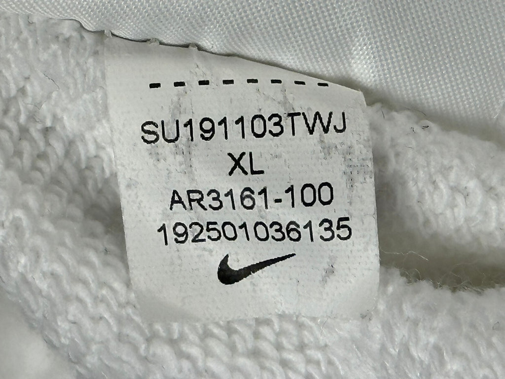 Nike NSW HBR Big Swoosh Fleece Shorts Mens XL White Black AR3161-100