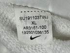 Nike NSW HBR Big Swoosh Fleece Shorts Mens XL White Black AR3161-100