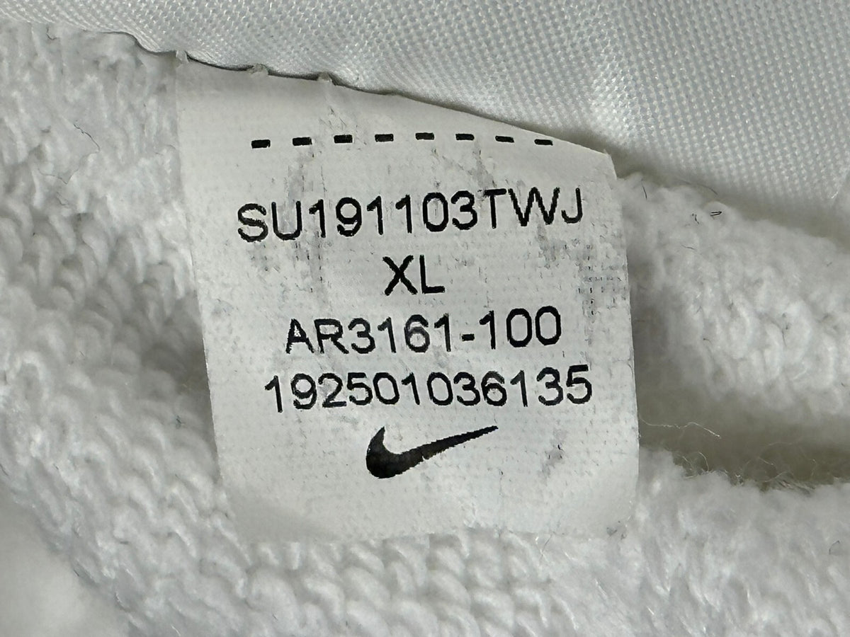 Nike NSW HBR Big Swoosh Fleece Shorts Mens XL White Black AR3161-100