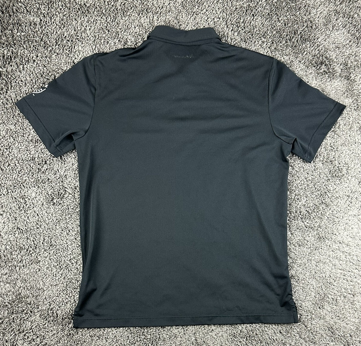 TravisMathew Mens L Black White Claw Hard Seltzer Golf Polo Shirt Short Sleeve