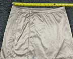 Adidas 2000 Luxe Wrap Satin Rhinestone Mini Skirt Beige Tan Medium