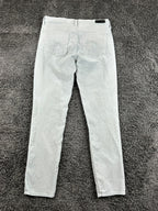 AG Adriano Goldschmied The Prima Ankle Corduroy Pants  Gray Slim Women Size 28R