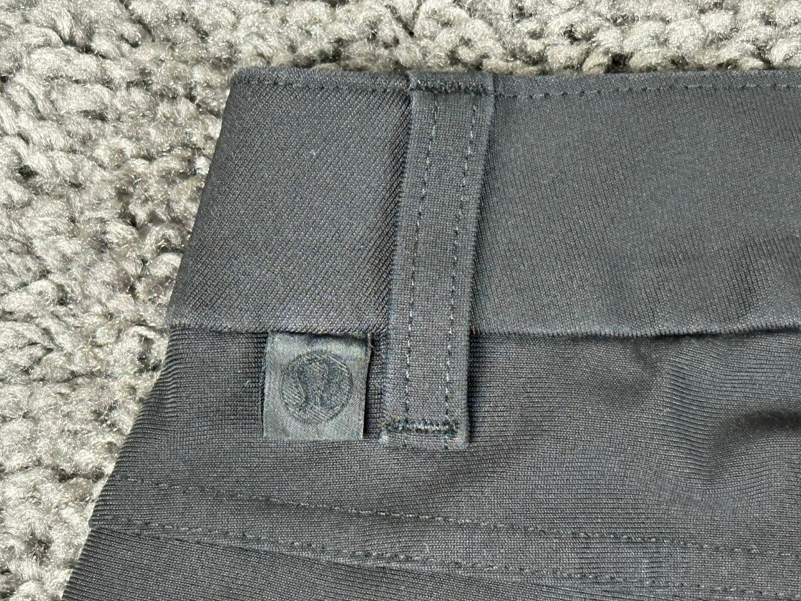 Lululemon ABC Slim-Fit 5 Pocket Pants Mens Black Warpstreme Trousers Sz 31x27
