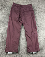 Nike 6.0 Mens L Burgundy Cargo Snowboard Ski Pants Vented Zip Hem Y2K