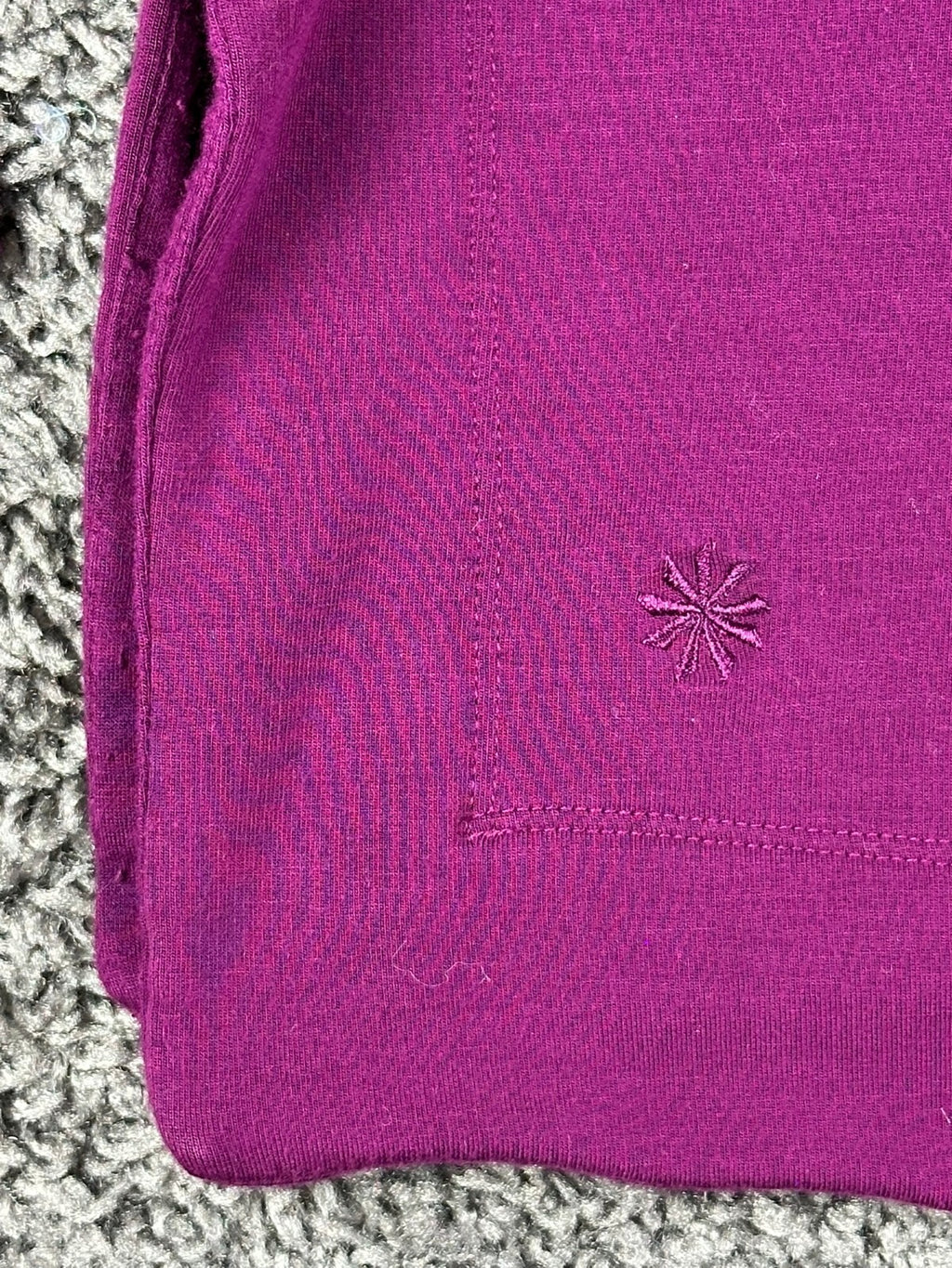 Athleta Womens XS Magenta Purple Coaster Luxe Recover Sweatshirt Thumbholes