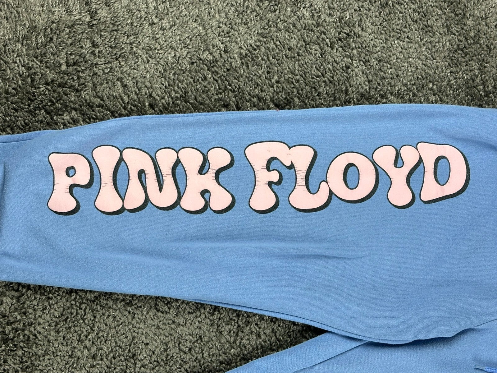 Pink Floyd Wish You Were Here Sweatpants Unisex Blue Graphic Joggers Sz L