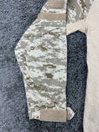 Rothco Desert Digital Camo Tactical Combat Shirt Men's Military Zip Pockets Sz S
