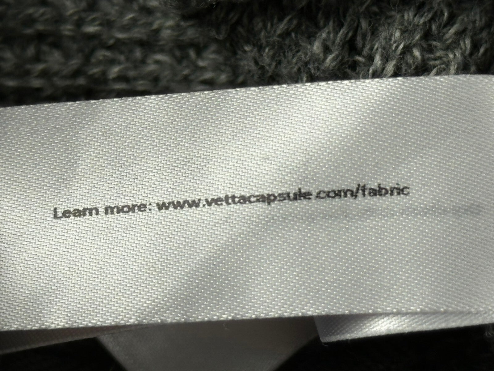 VETTA Capsule Organic Cotton Waffle Knit Crewneck Sweater Size XS Luxury