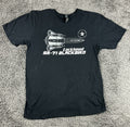 Strategic Air Command Museum Mens M Black Lockheed SR-71 Blackbird Graphic Shirt