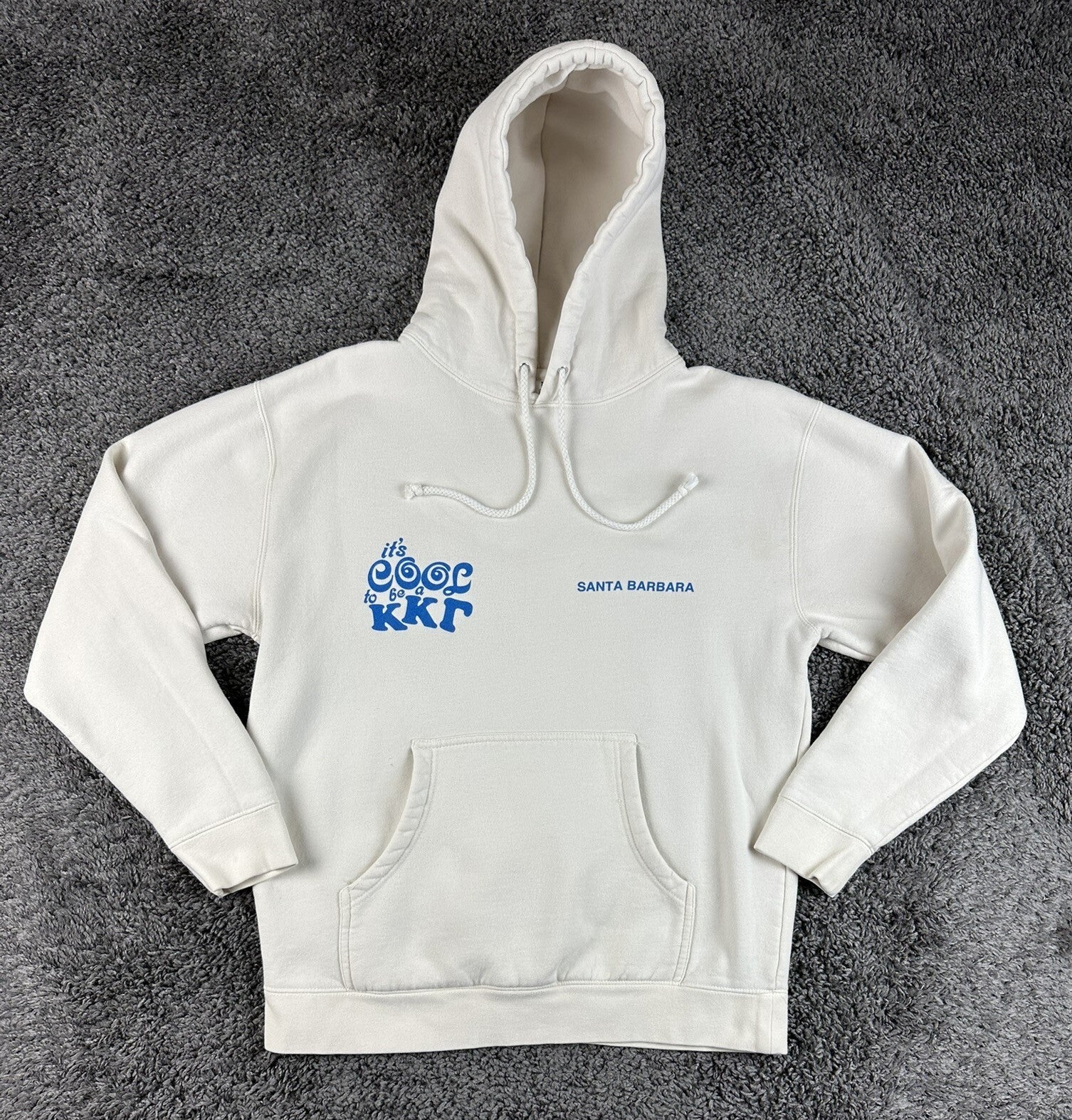 UCSB Kappa Kappa Gamma Hoodie KKG Santa Barbara Sorority Sweatshirt Fleece Sz S