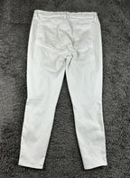 PAIGE Hoxton Ankle Ultra White Skinny Jeans Womens High Rise Stretch Size 32