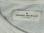 Imogene + Willie Mens XL Off-White Cotton Short Sleeve T-Shirt Tee Made in USA