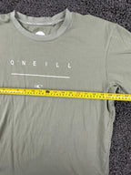 O’Neill Mens Logo Graphic T Shirt Sage Green Cotton Surf Skate Sz Large