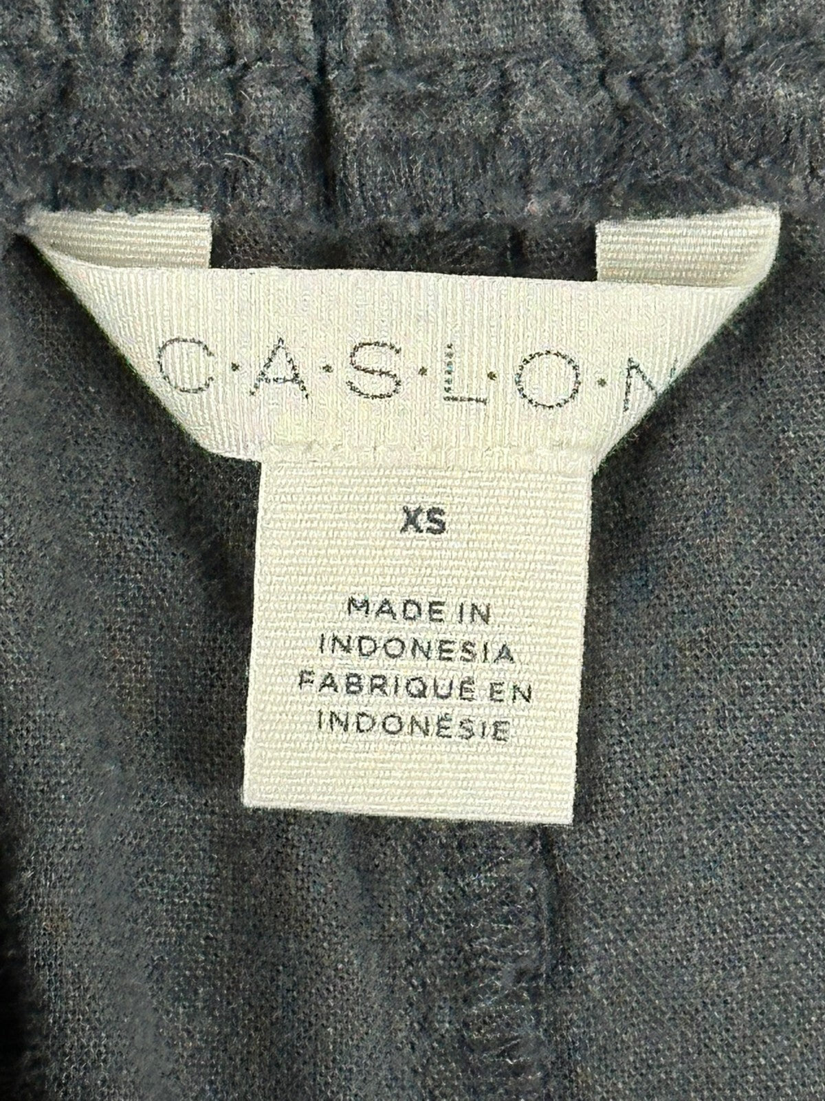 Caslon Womens Gray Linen Blend Elastic Waist Casual Pull On Pants Sz XS