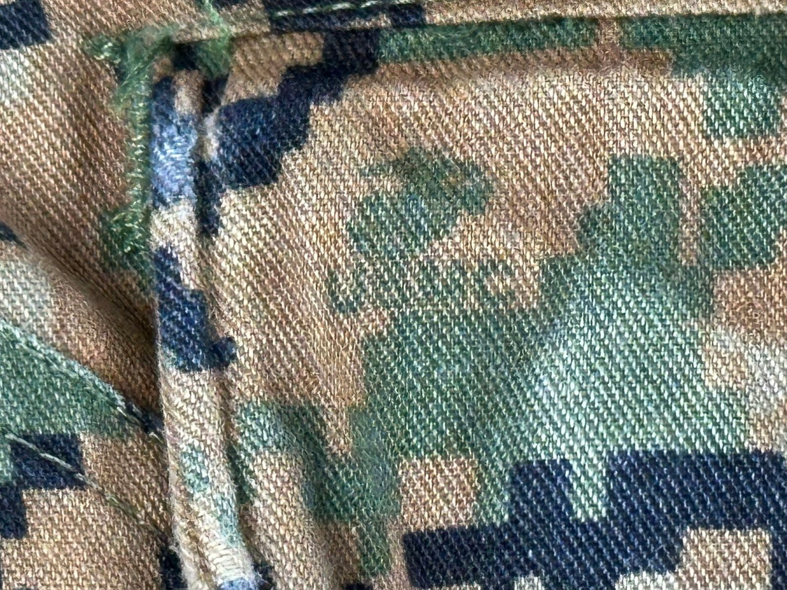 USMC Woodland MARPAT Combat Utility Pants Long Military Cargo Trousers Sz Small