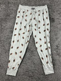 Polo Ralph Lauren Mens L Grey All-Over Print Polo Bear Sleepwear Jogger Pants