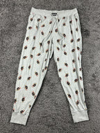 Polo Ralph Lauren Mens L Grey All-Over Print Polo Bear Sleepwear Jogger Pants