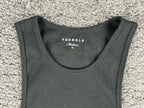 YoungLA Mens M Black Wife Lover Ribbed Tank Top Model 340 Fitness Gym Shirt
