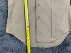 USMC Marine Corps Khaki Short Sleeve Service Shirt Mens DLA Uniform Tan  Size 15