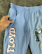 Pink Floyd Wish You Were Here Sweatpants Unisex Blue Graphic Joggers Sz L