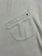Lolë Womens L White Call Me Cowl Neck Pocket Sweatshirt Tunic Dress