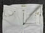 Madewell Womens 31P White 10" High-Rise Skinny Jeans Stretch