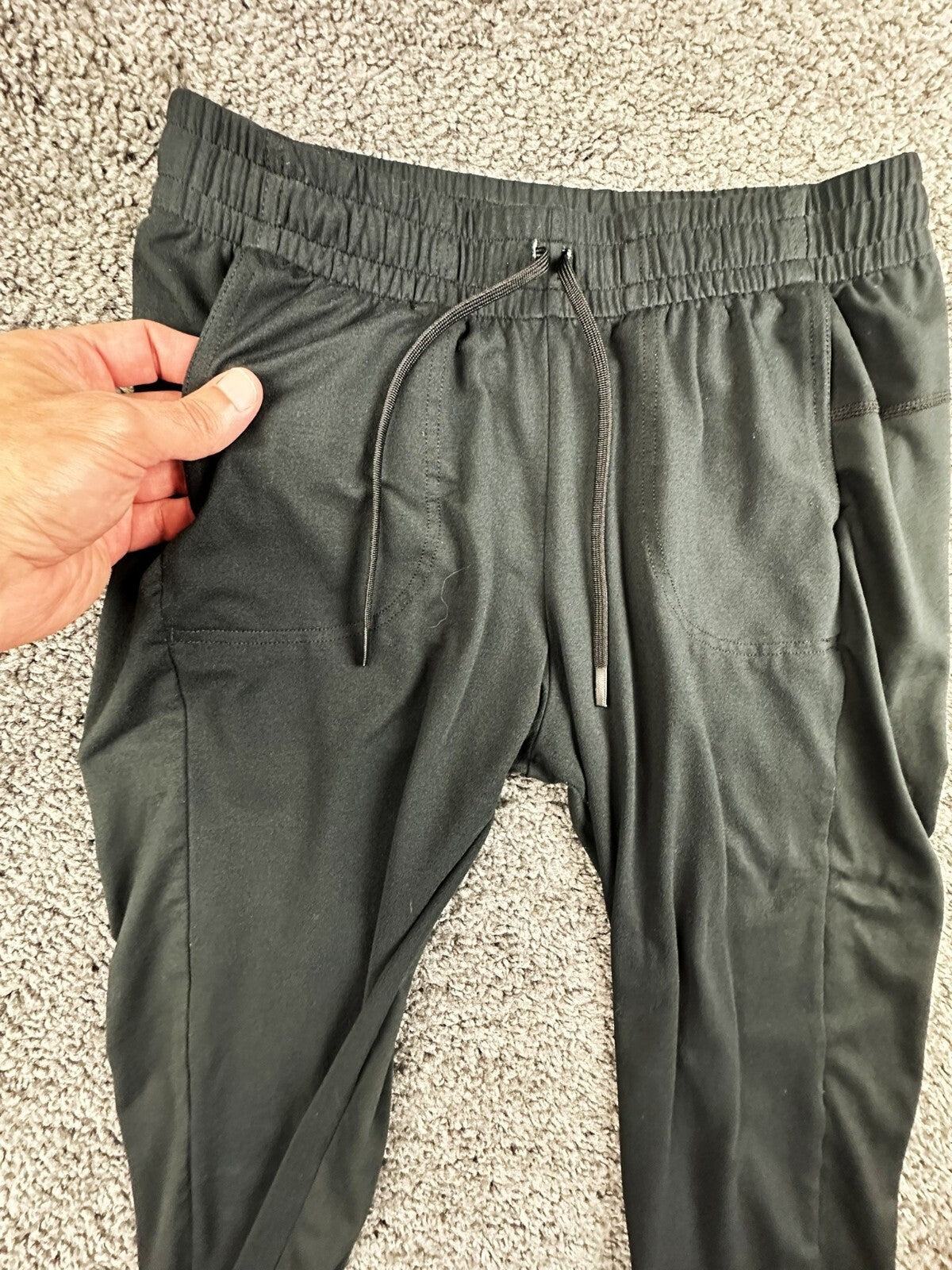 NOBULL Mens Small S Lightweight Athletic Joggers Pants Black Stretch Training