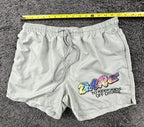 DARE To Keep Kids Off Drugs Swim Trunks Men Gray Board Shorts Sz Large